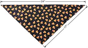 img 3 attached to 🐾 Ginmewrae 2 Pack Halloween Dog Bandana Triangle Bibs Scarf Accessories: Spook up your Pup's Style!