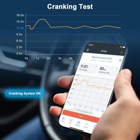 img 1 attached to Тестер батарей Ancel BT500 Bluetooth для всех 12-вольтовых солнечных энергетических систем / домов на колесах / мотоциклов / лодок / автомобилей / грузовиков с системой зарядки / проверкой запуска двигателя (обновленная версия BM300)