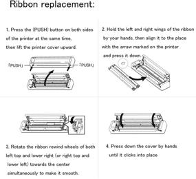 img 1 attached to 🖨️ Enhanced HPRT Exclusive Thermal Ribbon for MT800 (216mm) Portable Thermal Printer - Latest Update!