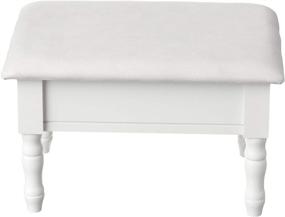 img 3 attached to Stylish and Functional: Frenchi Home Furnishing Footstool with Storage Cover