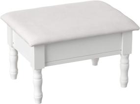 img 4 attached to Stylish and Functional: Frenchi Home Furnishing Footstool with Storage Cover