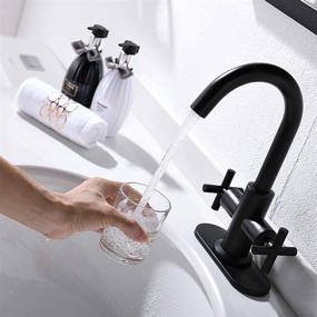 img 1 attached to 🚰 Phiestina SGF03 10 MB Centerset Bathroom Faucet Handles