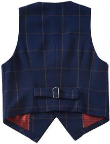 img 2 attached to 👔 YuanLu Boys' Formal Suit Vest Set: 3 Piece with Bowtie and Tie