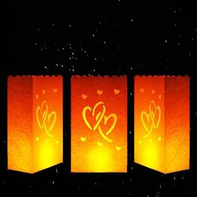 img 1 attached to 🕯️ Cospring Luminary Bag Candle Bag Light Holder - Perfect Holiday Party and Event Decoration - Flame Resistant Paper - (20 Count) 04