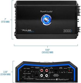 img 3 attached to 🚗 Planet Audio PL3000.1D Monoblock Car Amplifier - 3000W, 1-Ohm Stable, Digital, Class D, Mosfet Power Supply, Ideal for Subwoofers