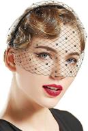 👒 babeyond 1920s flapper fascinator mesh veil headband: ideal women's bridal wedding tea party fascinator veil logo