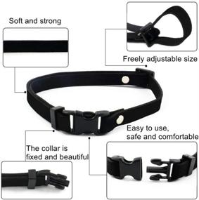 img 1 attached to 🐾 Enhance Your Pet's Beauty with Exquisite Dog and Cat Collar - Soft Faux Leather, Adjustable Bow, Bell - Perfect for Party & Holiday Decoration