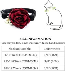 img 2 attached to 🐾 Enhance Your Pet's Beauty with Exquisite Dog and Cat Collar - Soft Faux Leather, Adjustable Bow, Bell - Perfect for Party & Holiday Decoration