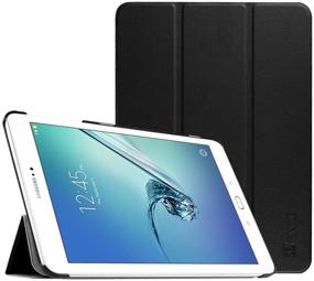 img 4 attached to 📱 Fintie Slim Shell Case for Samsung Galaxy Tab S2 9.7 - Ultra Lightweight Protective Stand Cover: Black