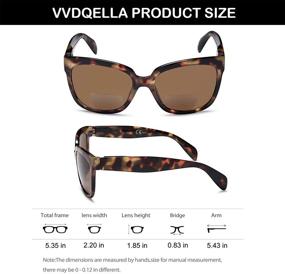 img 3 attached to 🕶️ VVDQELLA Bifocal Sunglasses Reading Glasses UV Protection Spring Legs Men Women (Brown, +1.50)