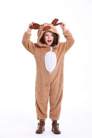 img 2 attached to Yolsun Pajamas Christmas 🎅 Costume Reindeer: Comfortable and Festive Sleepwear