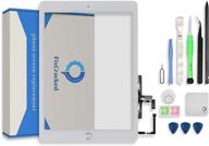 📱 fixcracked touch screen replacement kit for ipad 5 2017 (a1822, a1823) - digitizer glass assembly with home button cover, tool kit included (white) logo