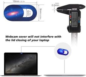 img 3 attached to 🔒 Enhanced Privacy and Security: Galaxy 5 Pack Ultra Thin Webcam Cover Slide for Laptop/Computer/MacBook Air/MacBook Pro/Tablet/iPad/PC