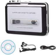 🎧 ooclcurful cassette mp3 player: portable walkman tape converter to mp3 with auto reverse and earphones – silver logo