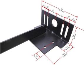 img 3 attached to Bed Frame Extension Set - Extend Metal Bedframe to Match Headboard/Footboard, 2 Pieces, Black, Includes Hardware - TECH TEAM