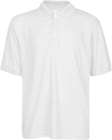 img 2 attached to 👕 Ultimate Comfort: Premium Moisture Wicking Shirts for Boys - White, Top-notch Clothing!
