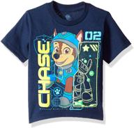 🐾 nickelodeon boys' toddler paw patrol t-shirt with chase, marshall, rubble, zuma, and rocky - official nick jr shirt logo