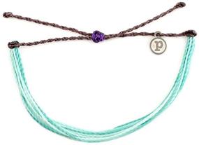 img 1 attached to Pura Vida Waterproof Bracelets – Handmade with Coated Charm, Adjustable Band | 100% Waterproof Jewelry