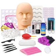 💖 enhance your lash skills with mcwdoit pro 26 pcs false eyelashes extension kit and flat mannequin head logo