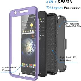 img 3 attached to Njjex Galaxy J7 Sky Pro Case，For J7 V/ J7 Perx /J7 Prime Case