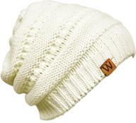 ❄️ warm and stylish winter knit beanie for men & women by allydrew logo