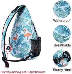 img 1 attached to 🎒 MOSISO Multipurpose Crossbody Shoulder Backpack with Expandable Capacity