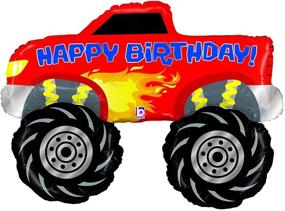 img 2 attached to 🎉 DEKEAN Mayflower Monster Truck Birthday Party Supplies & Balloon Bouquet Decorations - 5th Birthday