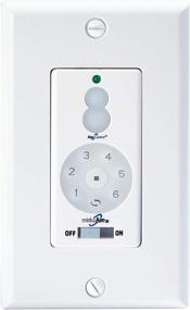 img 1 attached to 🔘 Minka-Aire WC400 White DC Fan Wall Remote Control - Full Function