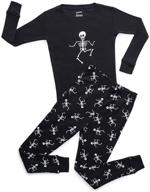 👻 leveret kids & toddler pajamas: unisex 2 piece 100% cotton halloween sleepwear (12 months-14 years) logo