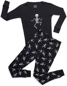 img 4 attached to 👻 Leveret Kids & Toddler Pajamas: Unisex 2 Piece 100% Cotton Halloween Sleepwear (12 Months-14 Years)