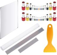 🔧 polymer clay tool kit - 45 piece set with acrylic roller, blade cutter, rectangle backing board, circle cutters, and mold punch tools - ideal for pottery, ceramics, and polymer clay projects logo