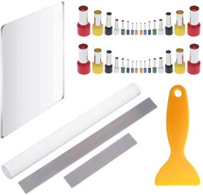 img 4 attached to 🔧 Polymer Clay Tool Kit - 45 Piece Set with Acrylic Roller, Blade Cutter, Rectangle Backing Board, Circle Cutters, and Mold Punch Tools - Ideal for Pottery, Ceramics, and Polymer Clay Projects