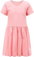 👗 casual sleeve cotton dress for girls' clothing logo