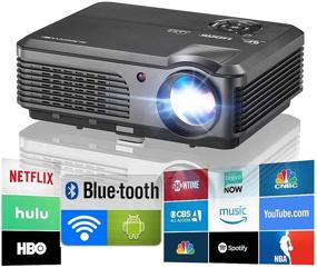 img 4 attached to 📽️ High-Definition Wireless Projector: 4600 Lumens, WiFi & Bluetooth-enabled - Ideal for Home Theater, Gaming, and Outdoor Movie Nights!