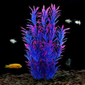 img 1 attached to 🌿 MyLifeUNIT Fish Tank Plants: 10-Pack Artificial Aquarium Plants | Plastic Water Plants for Aquarium Decor