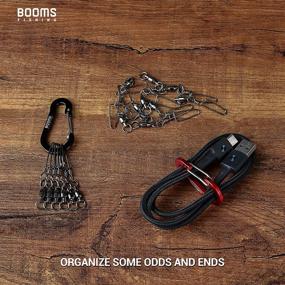 img 2 attached to 🔗 Booms Fishing CC1 Multi-Use Carabiner Clip- 6 Pack of Small Caribeeners, 2 Inch Mini Keychain Caribeaner Clips- Aluminum D Ring Carabiners in Multi-Colored Set