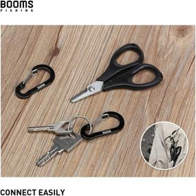 img 3 attached to 🔗 Booms Fishing CC1 Multi-Use Carabiner Clip- 6 Pack of Small Caribeeners, 2 Inch Mini Keychain Caribeaner Clips- Aluminum D Ring Carabiners in Multi-Colored Set