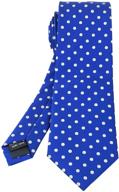 👔 elfeves polka dot jacquard necktie: a classic accessory for boys logo