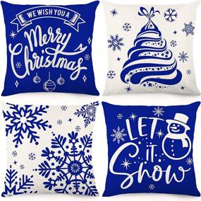 img 4 attached to HOLICOLOR Christmas Decorations Decorative Pillowcase