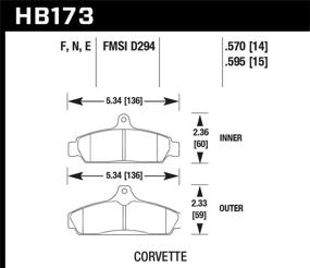 img 1 attached to Hawk Performance HB173F 570 Керамический тормоз.