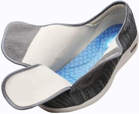 img 1 attached to ZUMEIJIA Diabetic Adjustable Non Slip Fattening Women's Shoes for Athletic