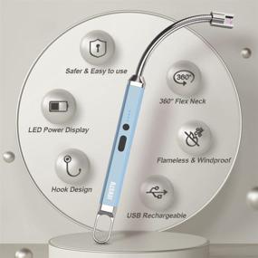 img 2 attached to JEVSTU Rechargeable Electronic Windproof Flameless Household Supplies and Lighters & Matches