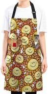 🌻 stylish cartoon sunflower aprons for men and women - yellow логотип