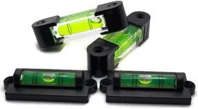 img 2 attached to GFNT Four Pack Combo Bubble Level Pack: Optimized for RVs, Tripods, Phonographs, Turntables & More!