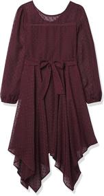 img 3 attached to 👗 Captivating Speechless Girls' Long Sleeve Hanky Hem Dress: Timeless Elegance for Any Occasion