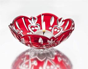 img 1 attached to 💎 Exquisite Ruby Crystal Candy Dish