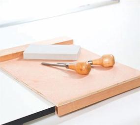 img 2 attached to 🪵 Enhance Your Carving Experience with the MOO Wooden Carving Block Holder, 12" L x 8.75" W