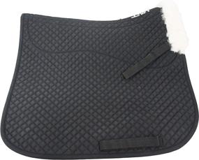 img 1 attached to Enhanced Horse Dressage Saddle 🐎 Pad Featuring Cozy Fleece Lining and Cover