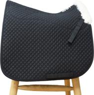 enhanced horse dressage saddle 🐎 pad featuring cozy fleece lining and cover логотип