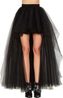 👗 coswe women's plus-size high waist black steampunk gothic swallowtail skirt - asymmetrical design - sizes m to 5xl logo